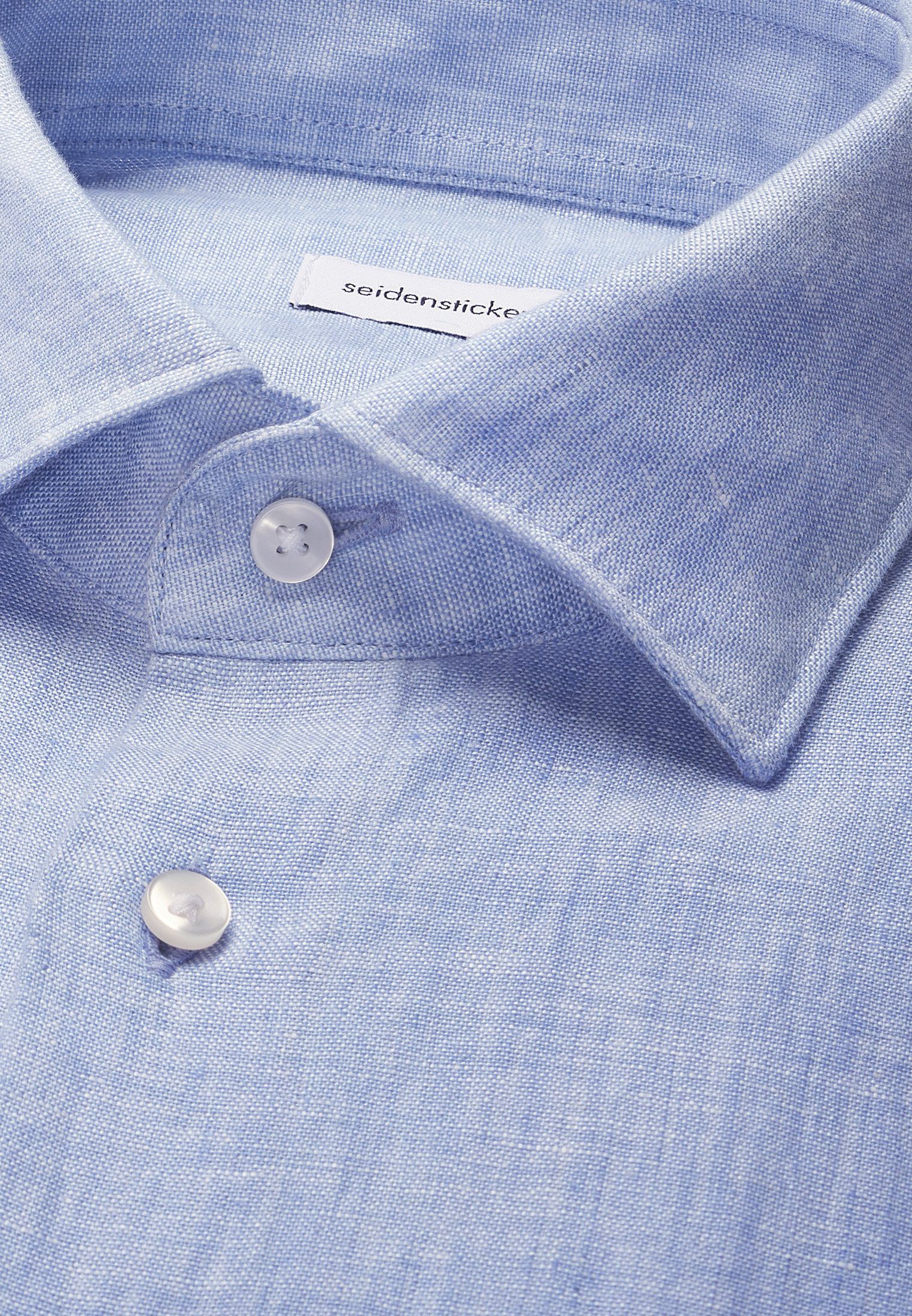 Linen shirt Slim 1/1 Kent-Collar Uni