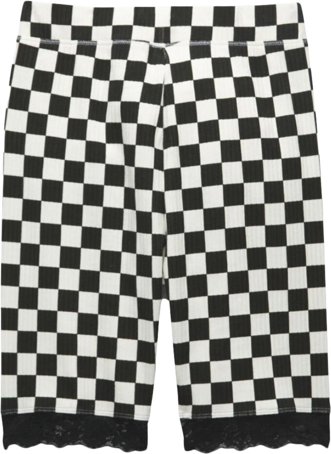 oversized floral legging shorts