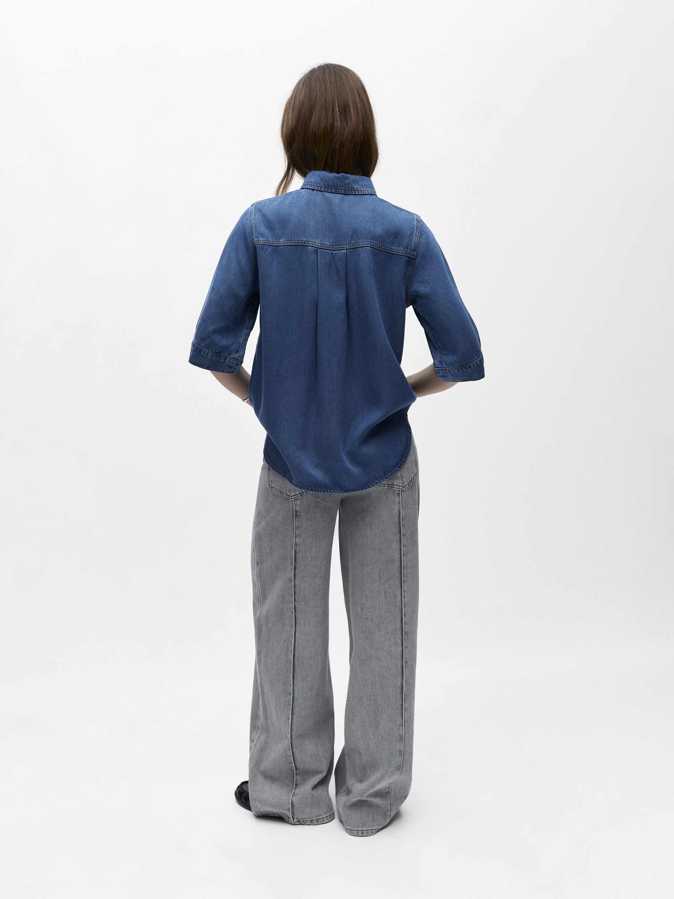 OBJFRAME 2/4 RE DENIM TOP NOOS