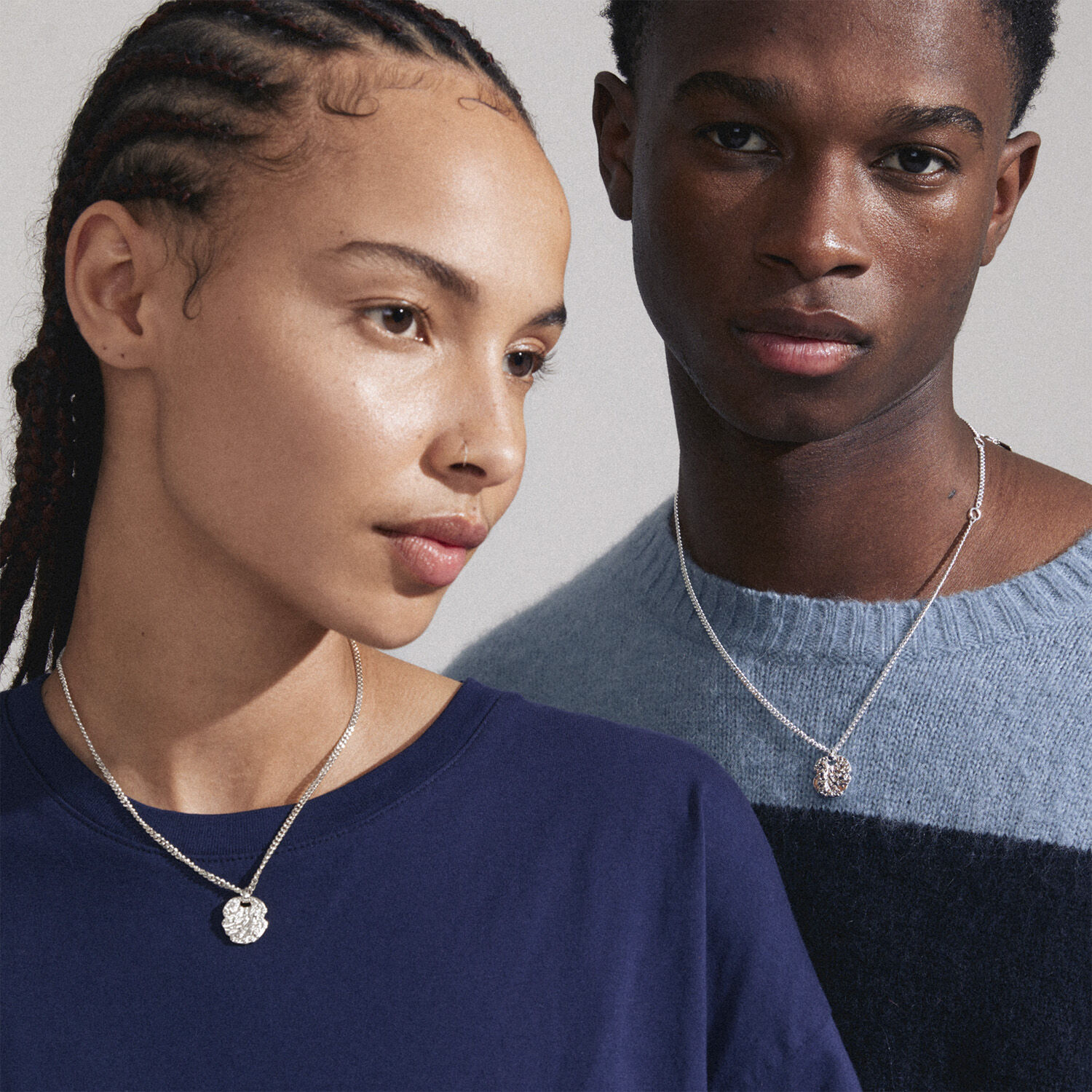 SCOTTIE recycled coin necklace silver-plated