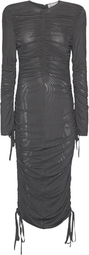 Ls Dress W. Ruffles