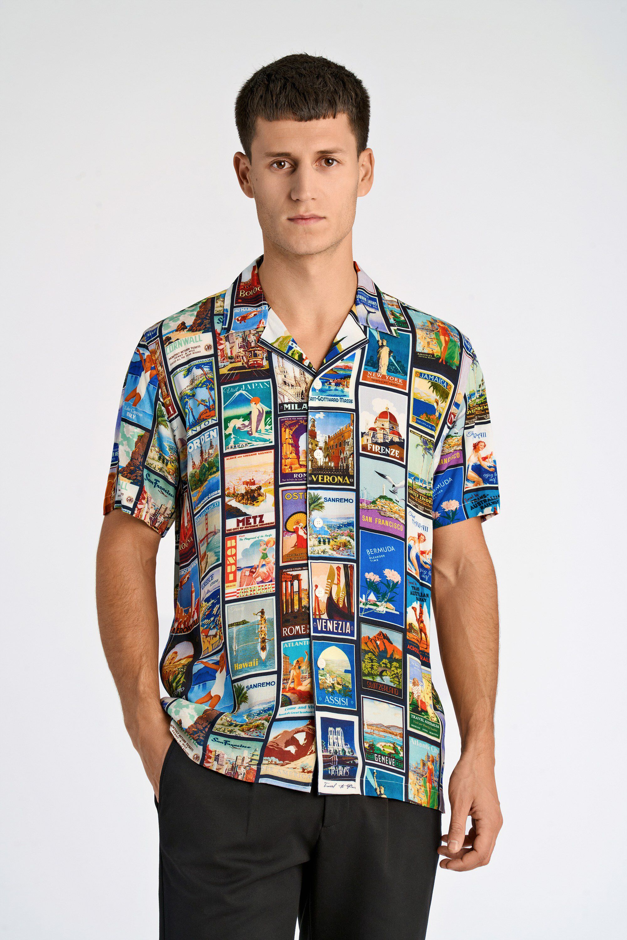 Resort viscose aop shirt S/S