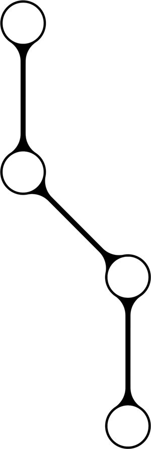 LINK, CANDLE HOLDER, BLACK ANODIZED, 11060B