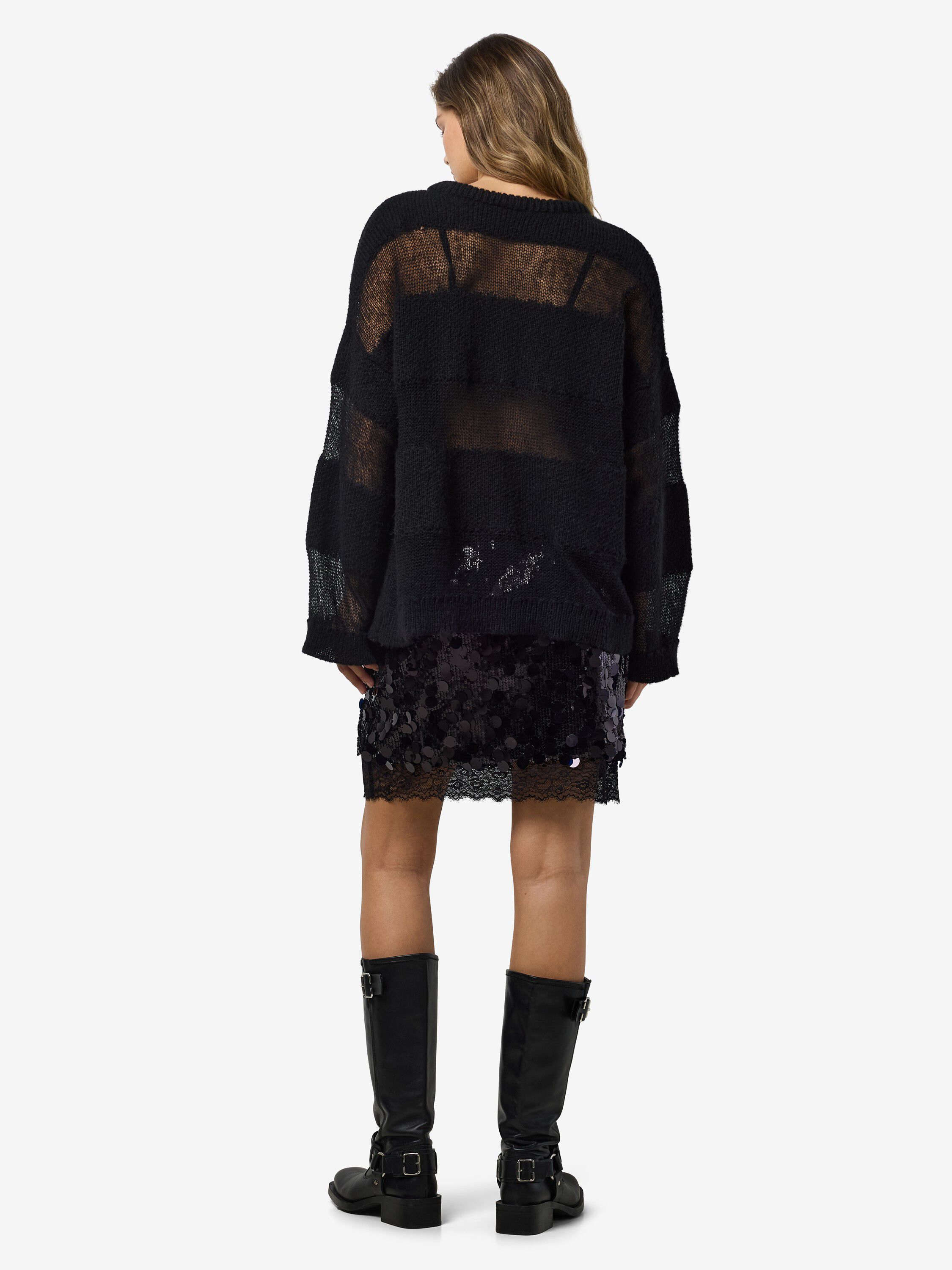 NMSELVI L/S JACQUARD KNIT FWD