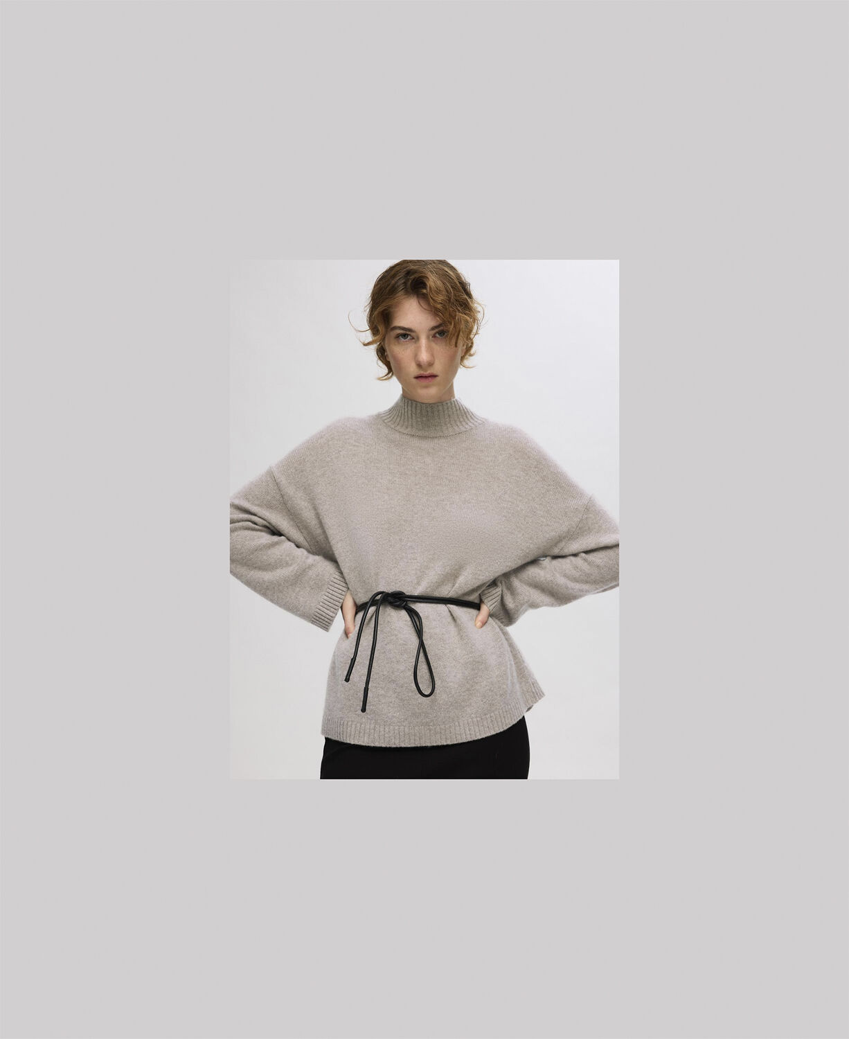 SLFCILLE LS CASHMERE BLEND KNIT HIGH NECK NOOS