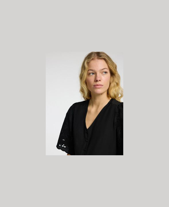 SLFDAHLIA SS SHORT BRODERI DRESS NO