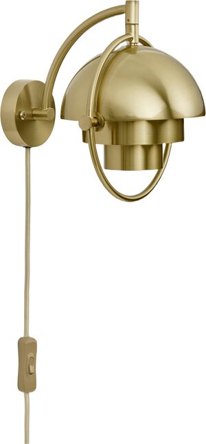 Multi-Lite Wall Lamp, EU Base: Brass, Shade: Brass Shiny