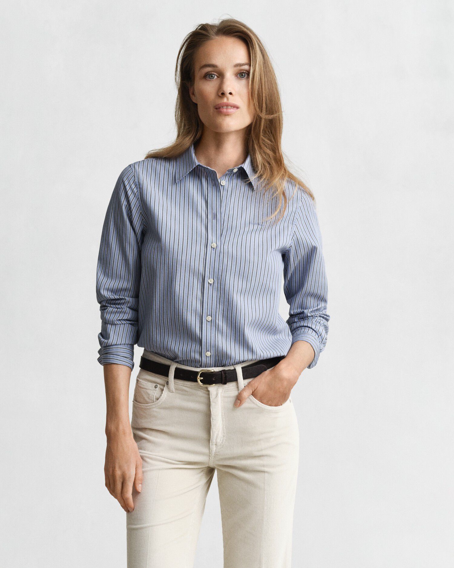 REG CLASSIC POPLIN STRIPED SHIRT