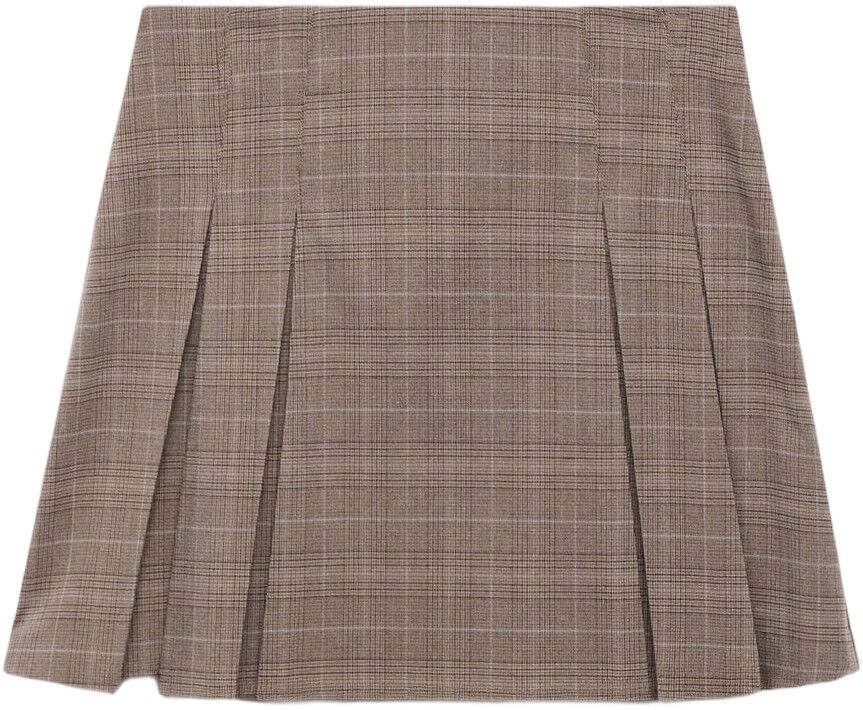 Pleated mini-skirt