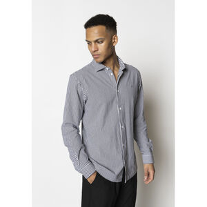 Clean Formal Stretch Stripe Shirt L/S