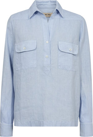 MMEnna Linen Pocket Blouse