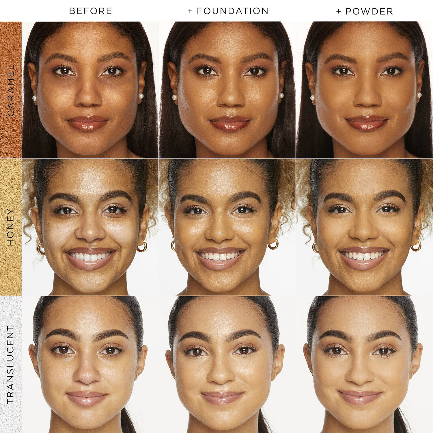 Creaseless setting powder - fikserende pudder