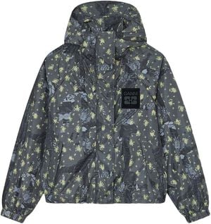 Printed Flyweight Nylon Hooded Jack