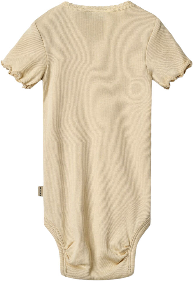 Kort&aelig;rmet Rib Body Edna