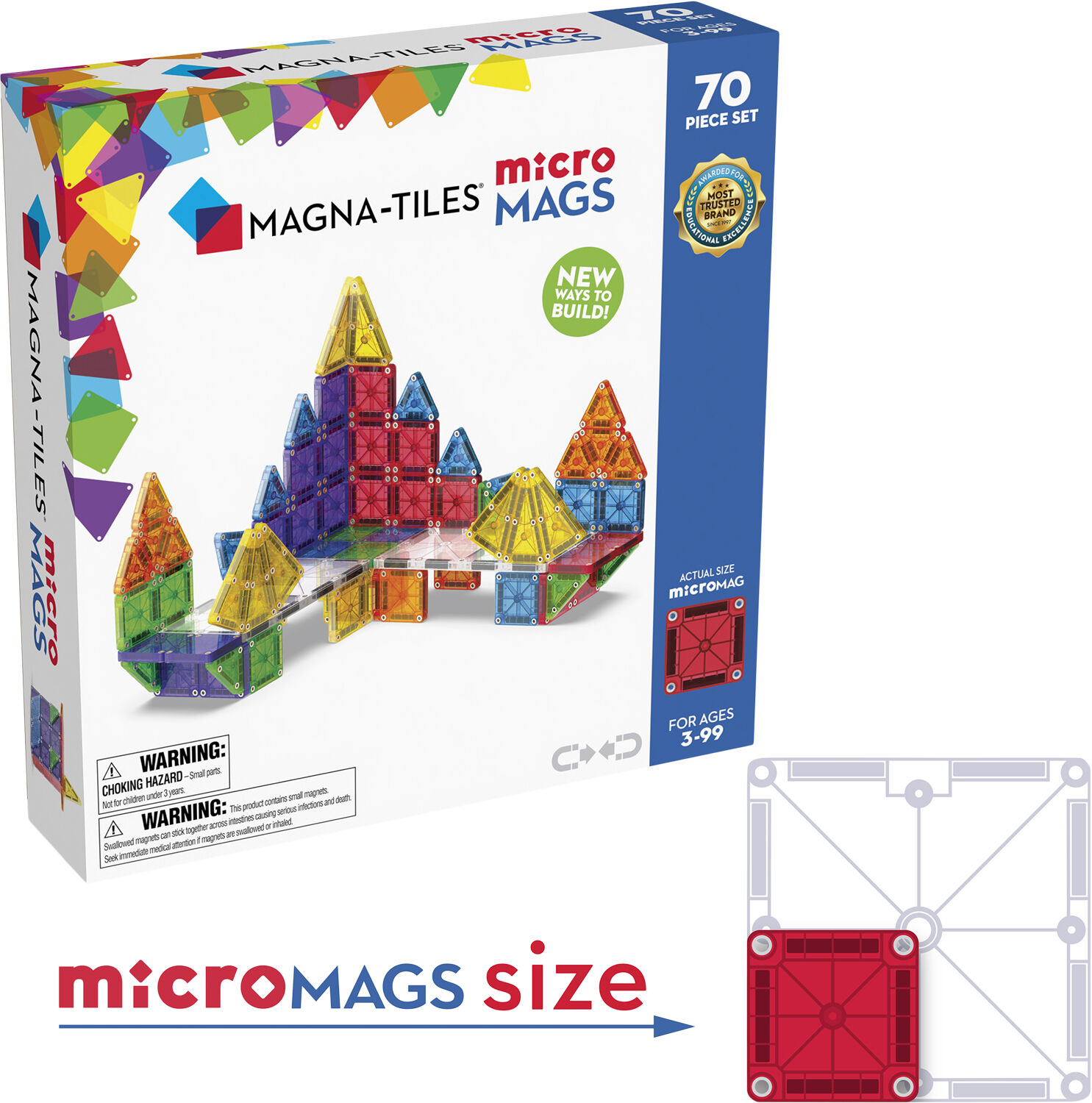 MAGNA-TILES microMAGS 70p