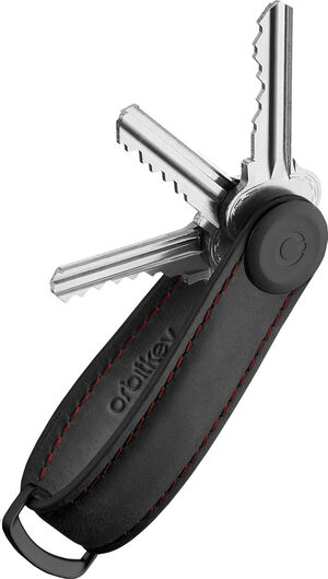 Crazy Horse Leather Obsidian/Red