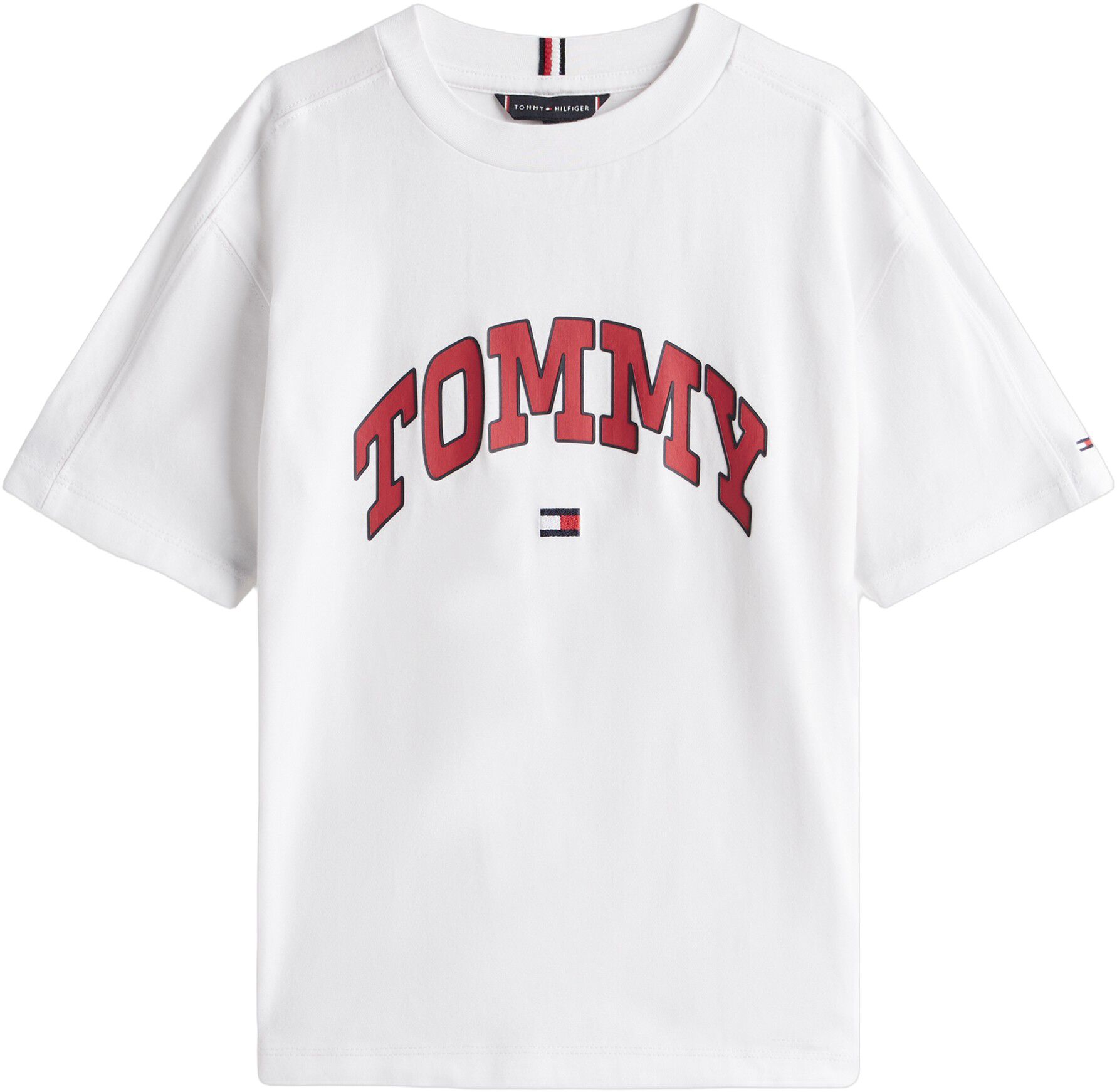 VARSITY RAISED PRINT TEE SS