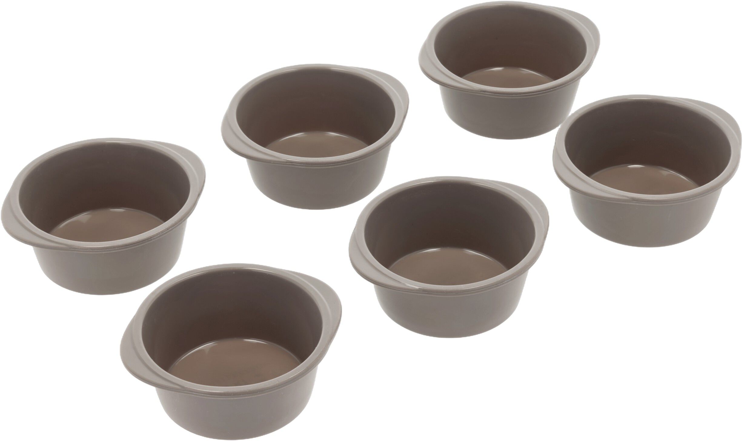Muffin-/Snurreform 6 stk. Latte Silikone