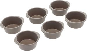 Muffin-/Snurreform 6 stk. Latte Silikone
