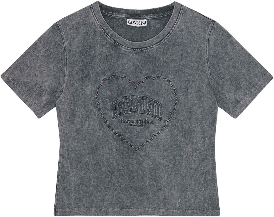 Heavy Cotton Jersey Heart Small T-S