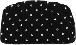 Velvet strass clutch