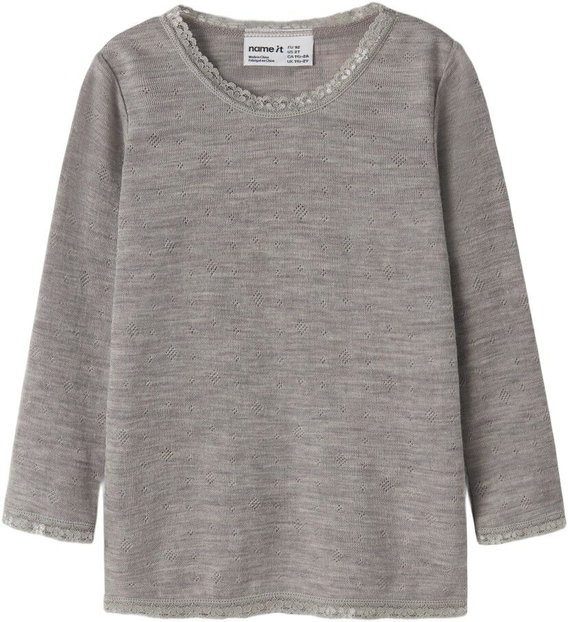 NMFWANG WOOL NEEDLE LS TOP SOLID NO