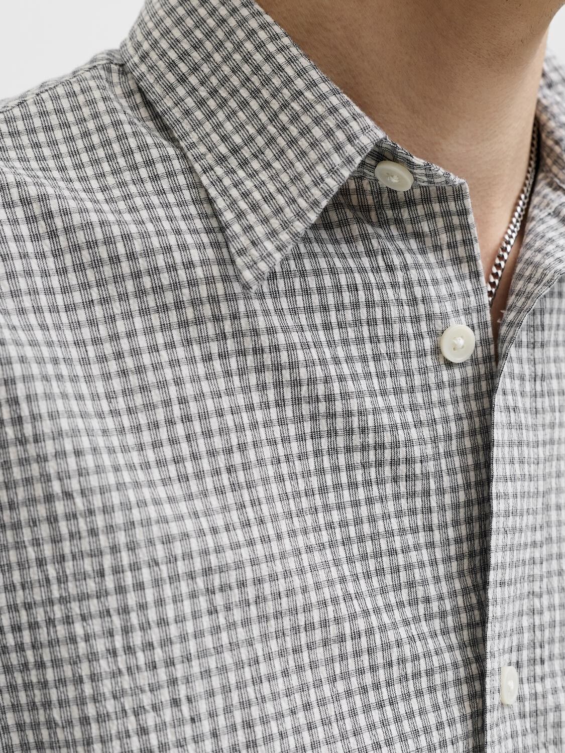 JORCOTEDAZUR SEERSUCKER CHECK SHIRT