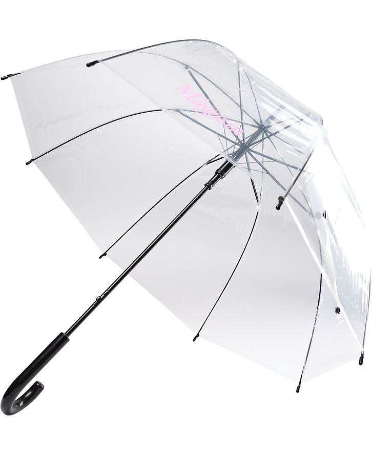 Umbrella Transparent Dome White Logo