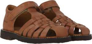 Flettet lædersandal