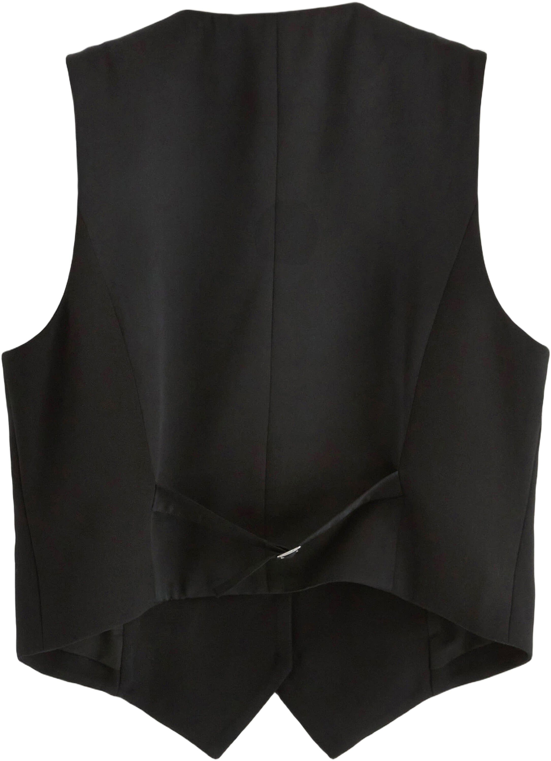 Klassisk vest med knaplukning foran