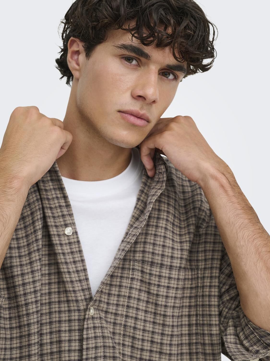 Onshale Flannel Check Shirt Rlx Fit