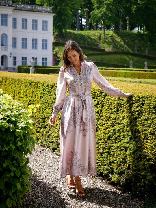 Nova Paisley Border Dress