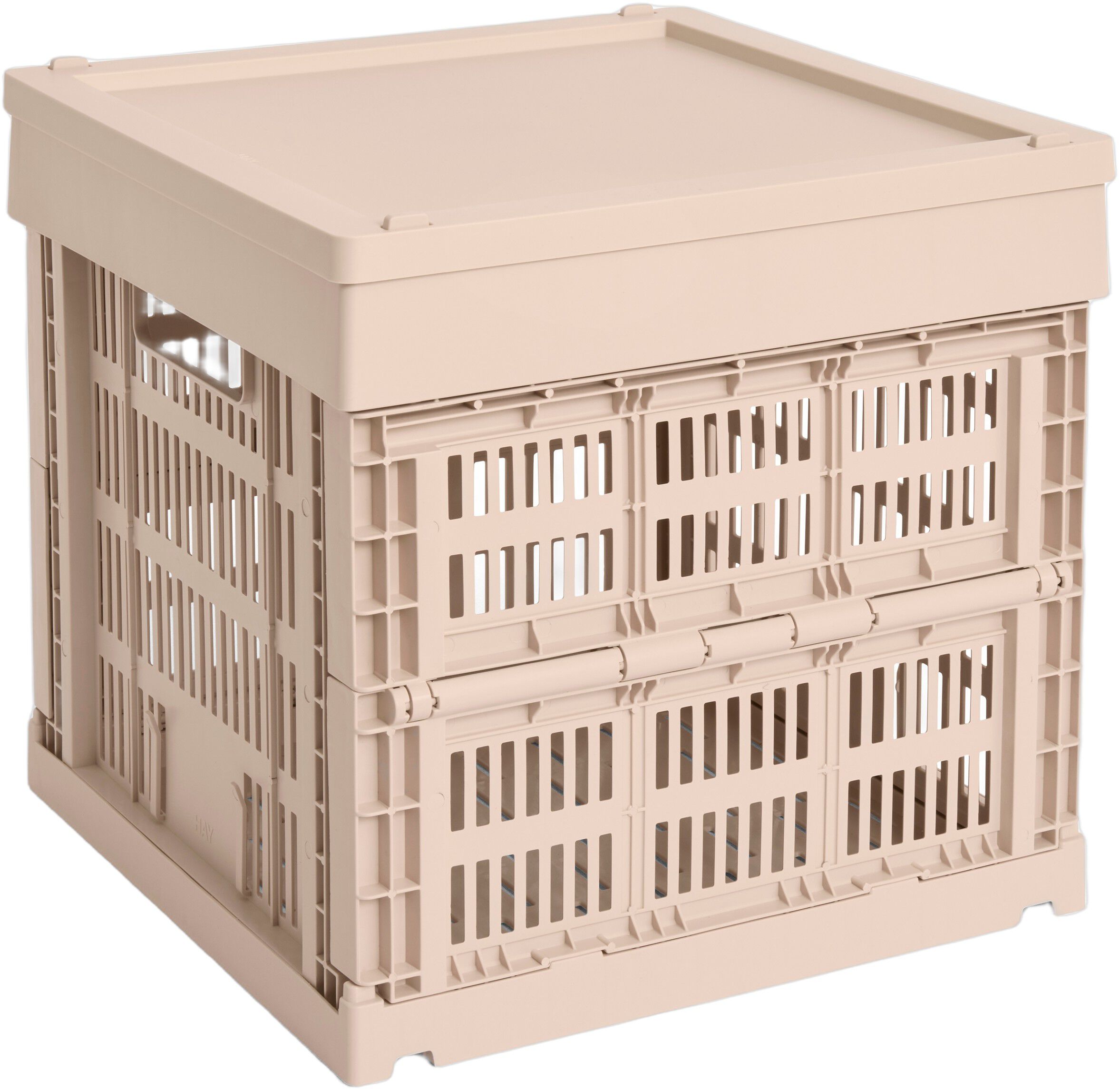 HAY Colour Crate Lid Plastic-Medium Square / Cube-Powder