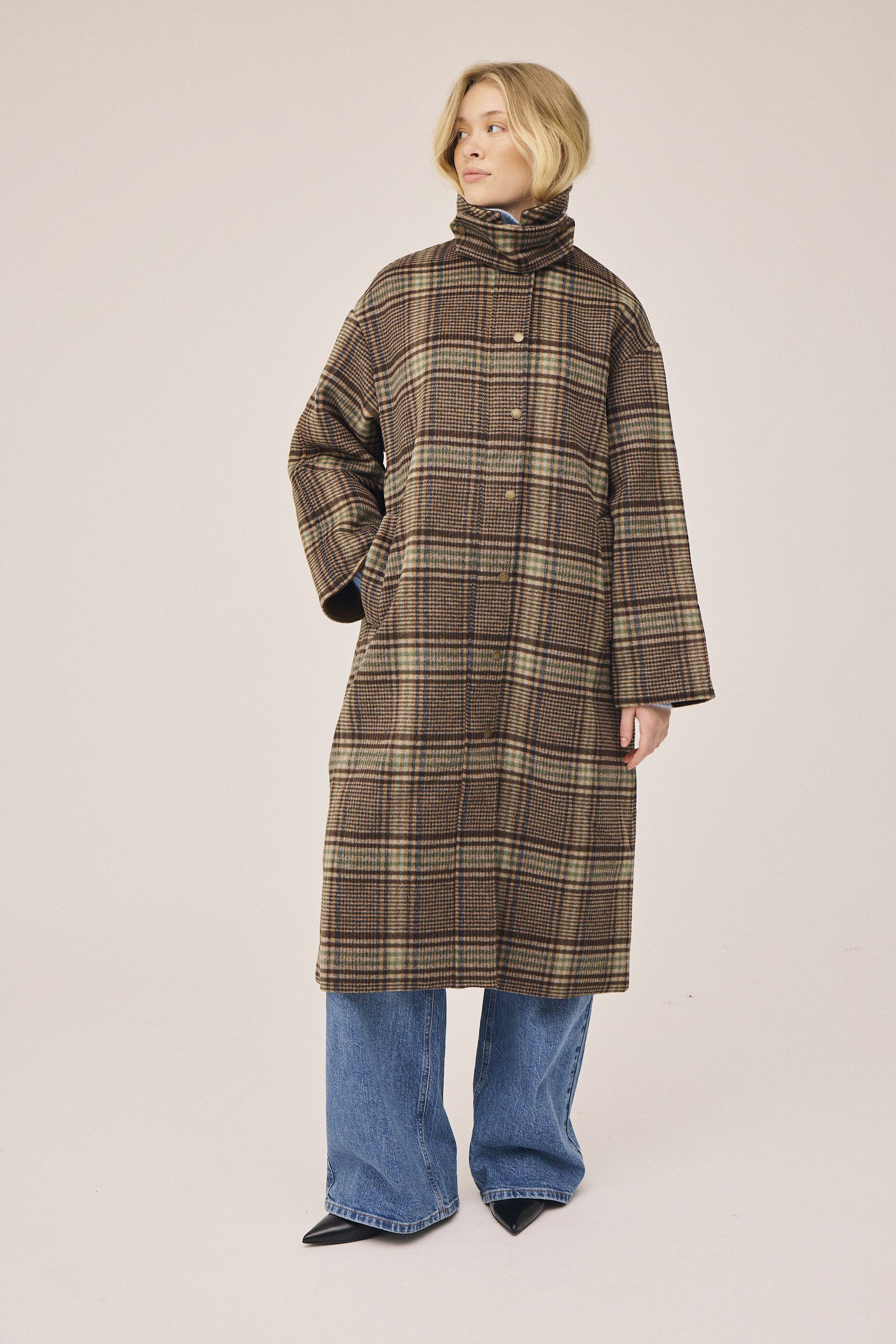Emmy Wool 1 Coat with corduroy detail - GRS