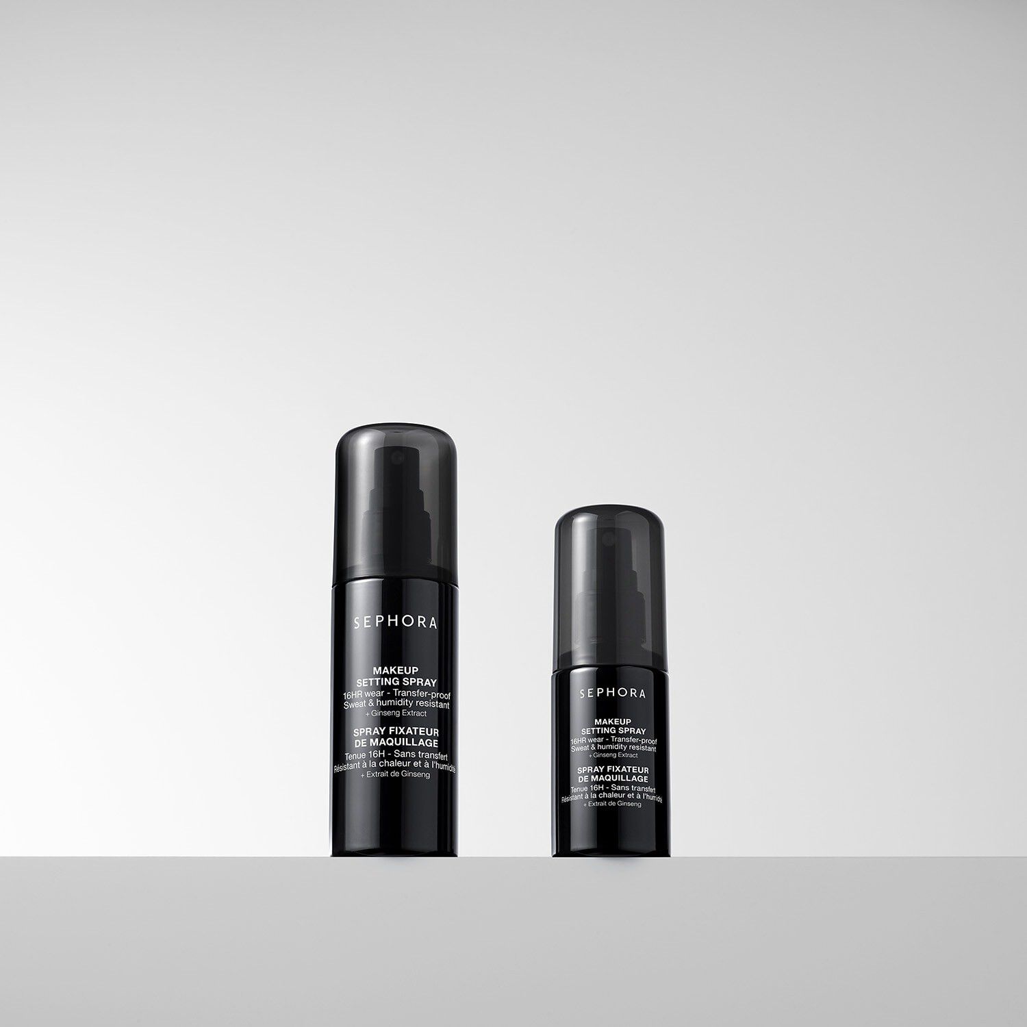 MAKEUP SETTING DUO - S&aelig;t med makeupfikseringsspray i standard- og rejs