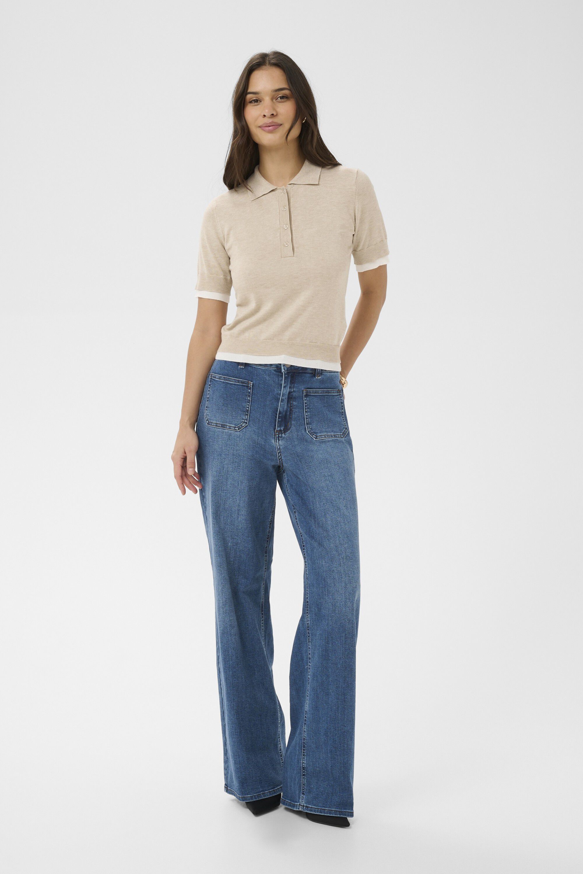 KAlizza Contrast Polo Knit