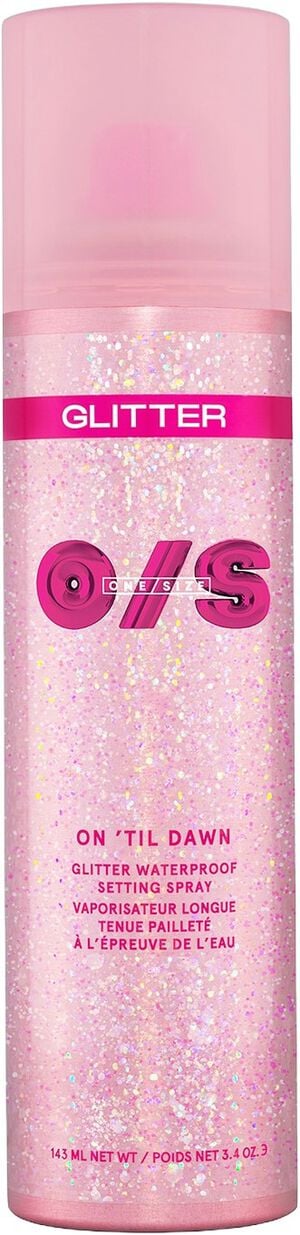On 'Til Dawn - Vandfast og langtidsholdbar glitter-setting spray: