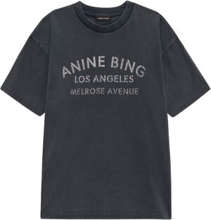 CADE TEE MELROSE STENCIL - WASHED BLACK