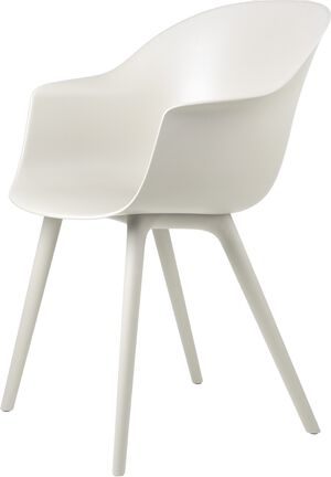 Bat Dining Chair - Un-Upholstered, Plastic base, Monochrome,