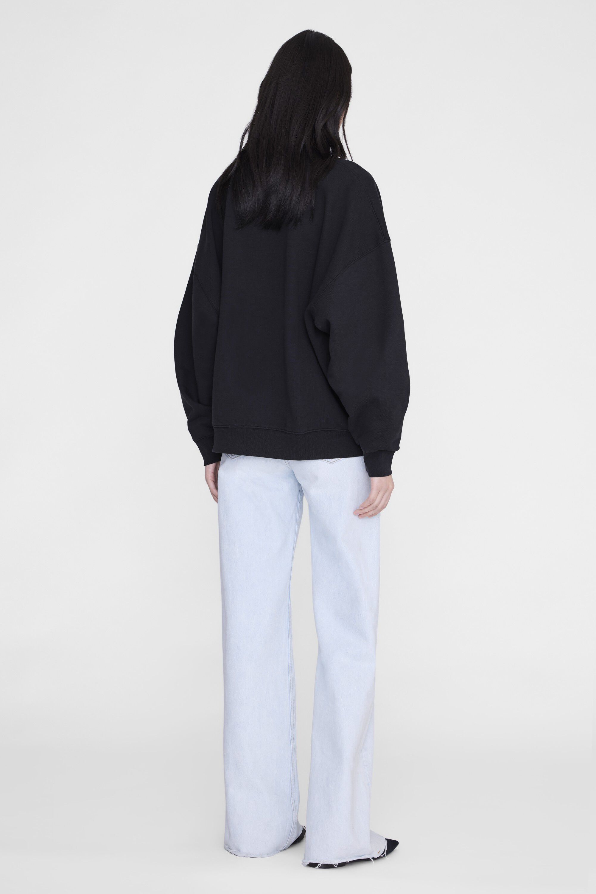 MILES SWEATSHIRT COLLEGIATE - VINTAGE BLACK