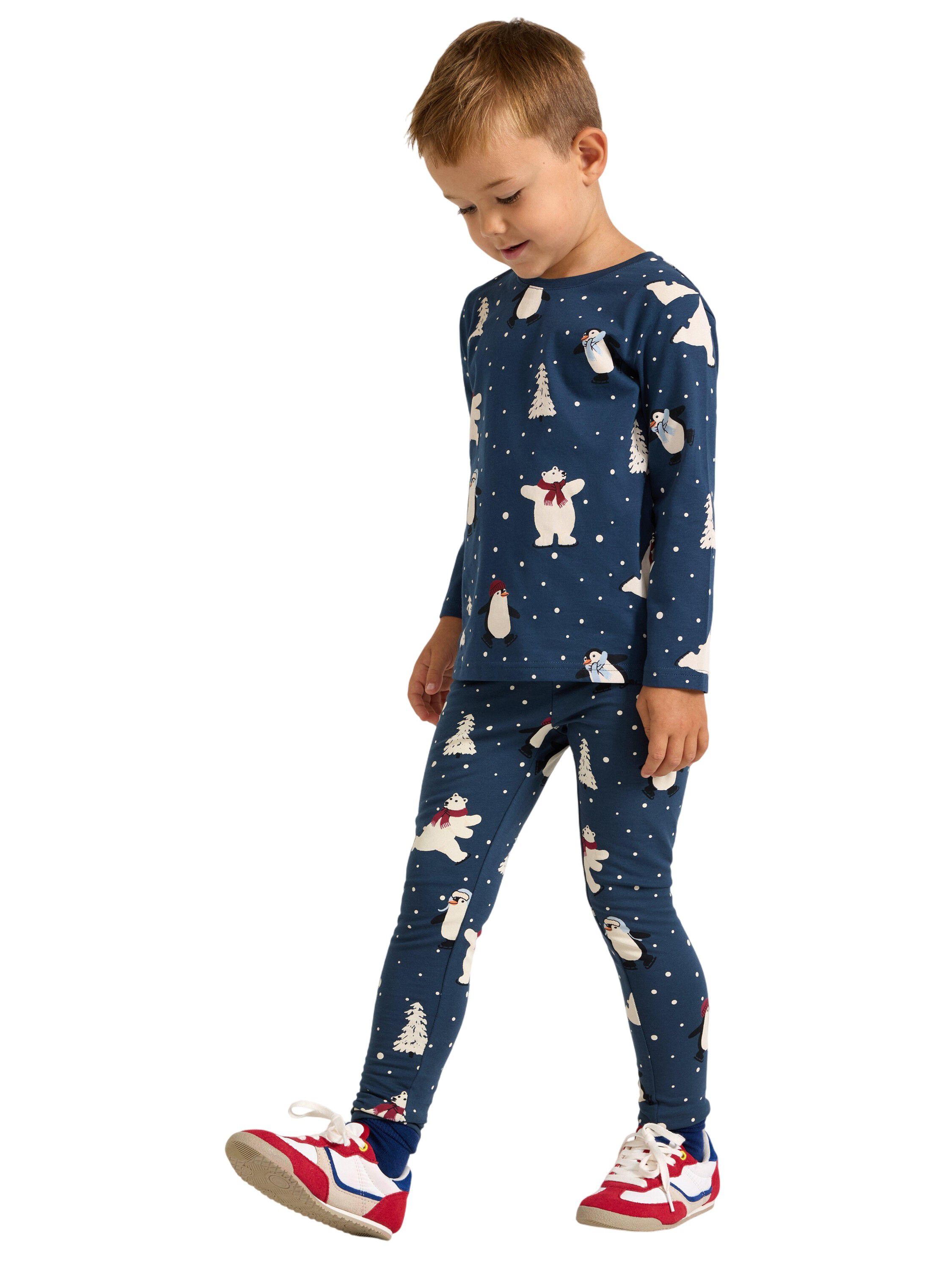 Long-sleeved jersey top with an all