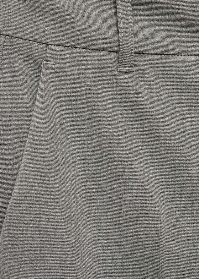 Straight mid-rise trousers