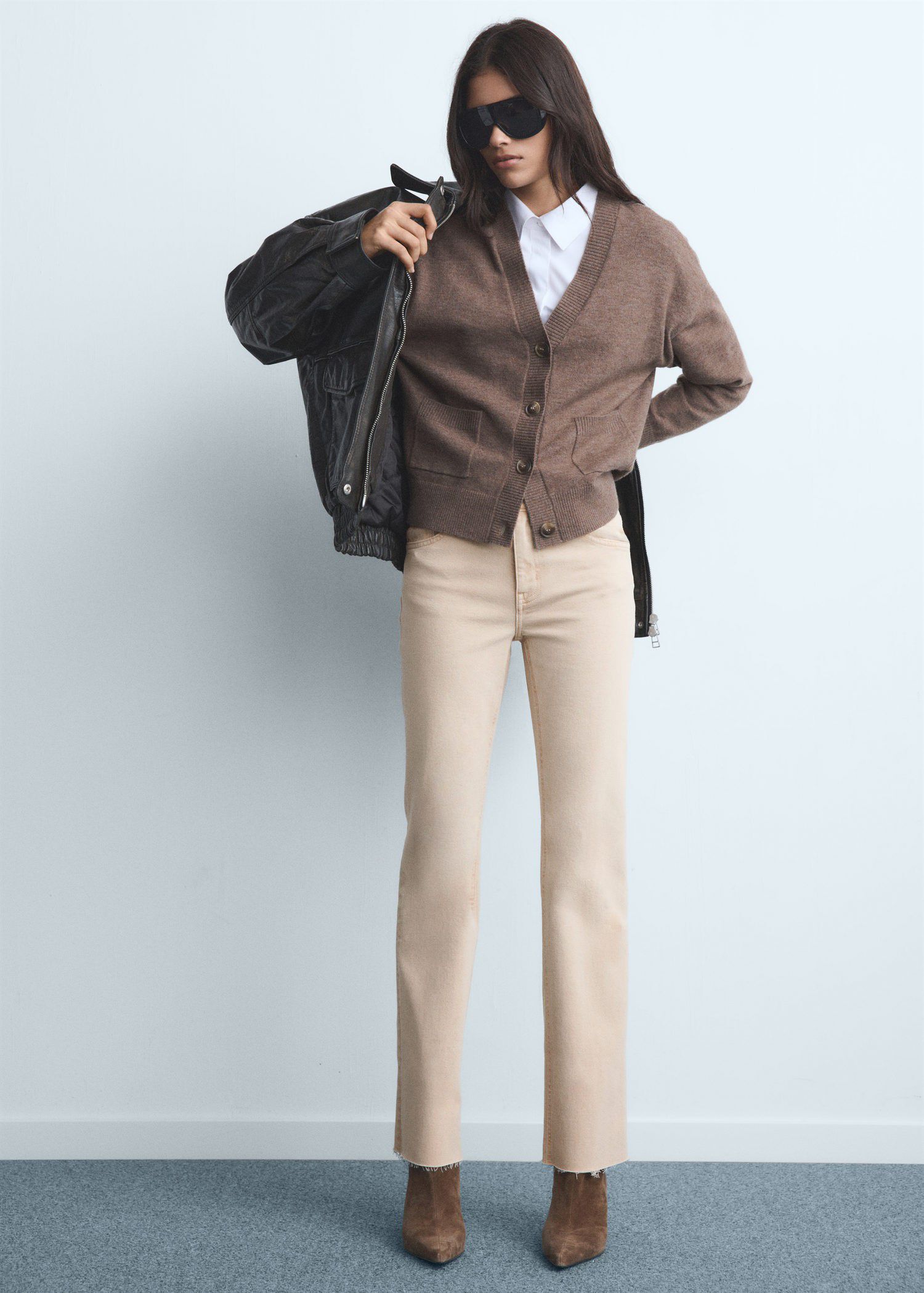 Sienna flared cropped jeans