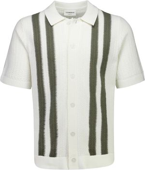 Knitted polo cardigan