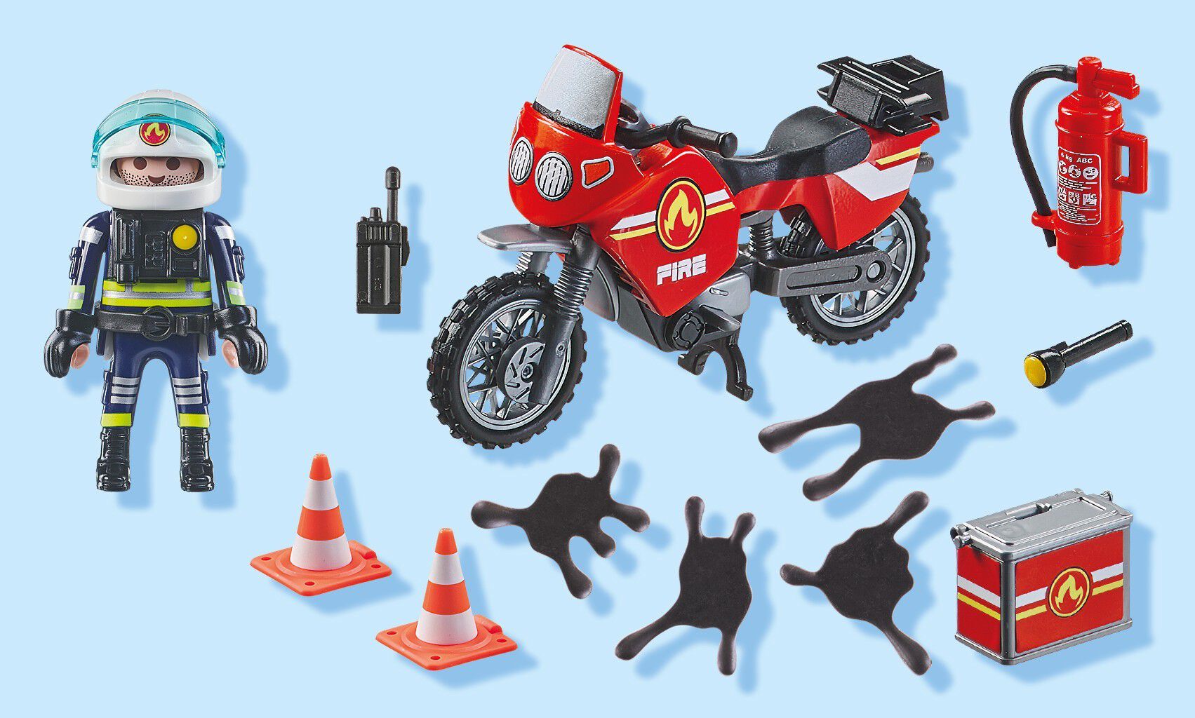 Playmobil Fire motorcycle
