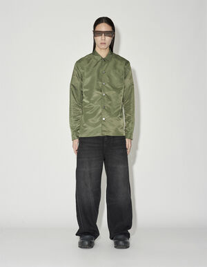 Nylon Camp Collar Shirt