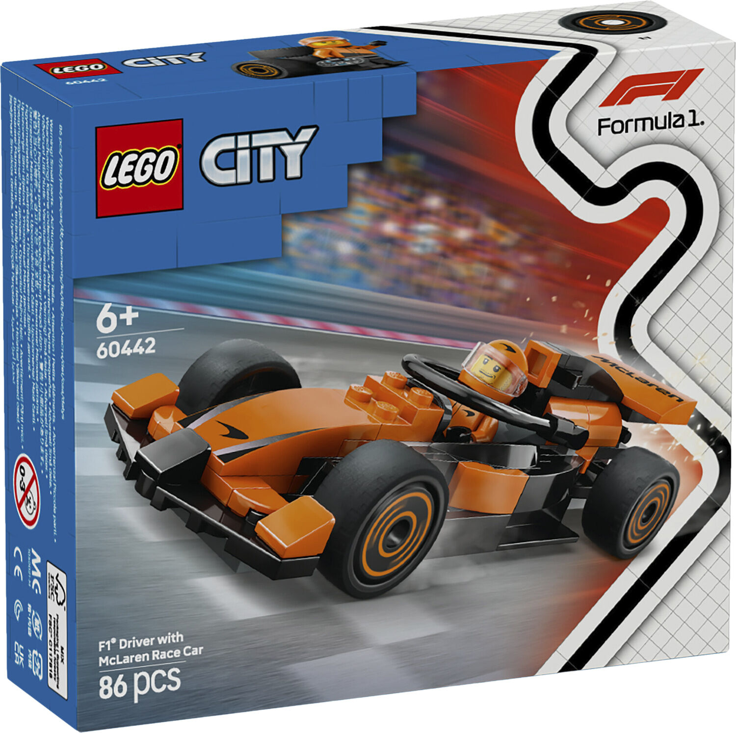 F1-k&oslash;rer med McLaren-racerbil 60442