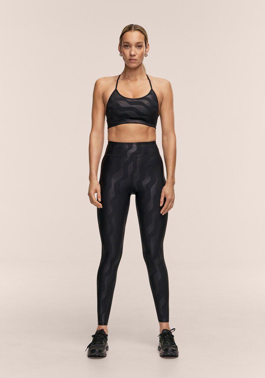 Heat Printed High Waist Tr&aelig;nings Tight