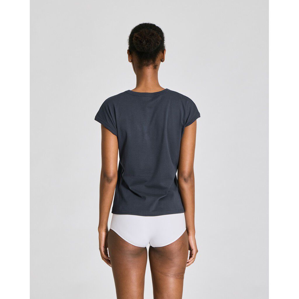 Malou S/S Cotton 1x1 Rib Tee
