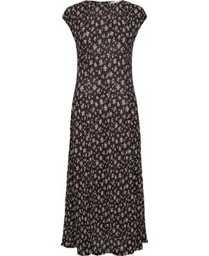 Floral-print midi-dress